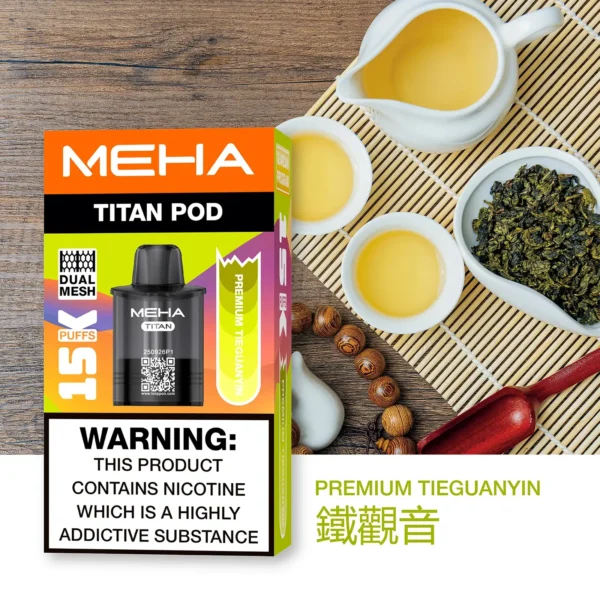 【買3贈主機】【MEHA 魅嗨】TITAN泰坦專用煙彈｜15ml巨量Mesh網芯15000口｜台灣現貨