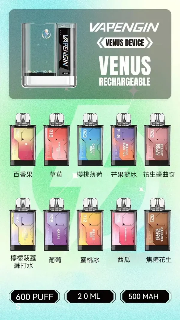 【加購130送主機+電池】【VAPENGIN】金星套裝｜500mAh續航快充｜台灣現貨免運