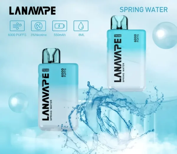 lana6000.webp 【LANA】6000口拋棄式電子煙|550mAh長效續航快充|台灣現貨秒發免運
