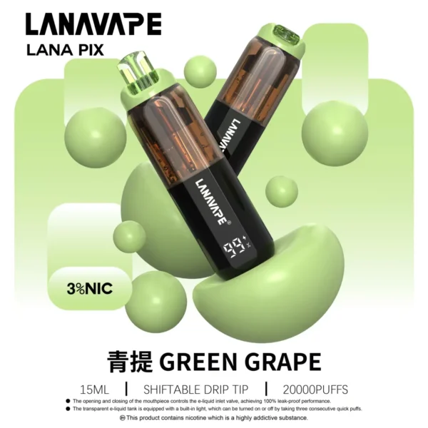 【LANA PIX 閃光彈】20000口拋棄式電子煙｜15ml巨量儲油 × Mesh網芯爆汁口感｜台灣現貨秒發