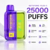 images 買一盒煙彈送主機【KEYSTONE FLEX-3 鑰石】25000口換彈式電子煙套裝|15ml透明油艙 × 三段功率調節|台灣現貨秒發